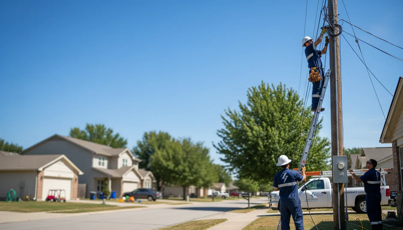 Residential electrician providing installation services in Thayer, IL